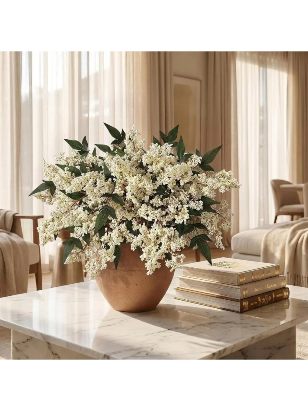 12 Pcs 17” Lifelike Nandina Berry Stems - Realistic Faux Floral Decor for Vases